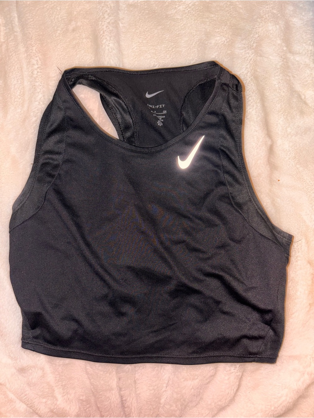 Nike Black Performance Racerback Crop Top